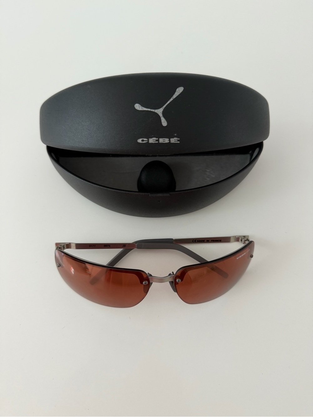 Cebe NEW French Sunglasses for skiing, biking, walking with hard cover case.